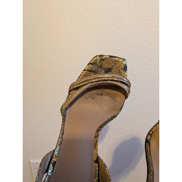 Sam edlman kia block sandal size 6.5 gold metallic‎ - Picture 6 of 6